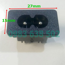 Ổ cắm điện AC 2 chấu IEC C8
